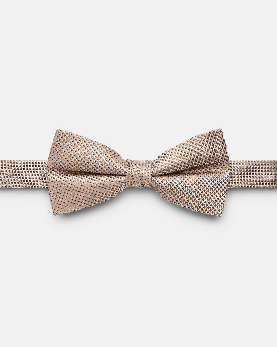 Mens Fawn Silk Bow Tie